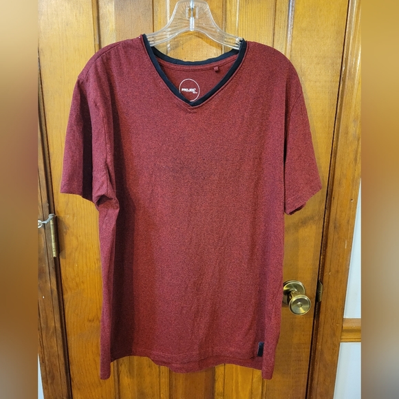 Mens Heather V- neck Tee - Picture 1 of 5